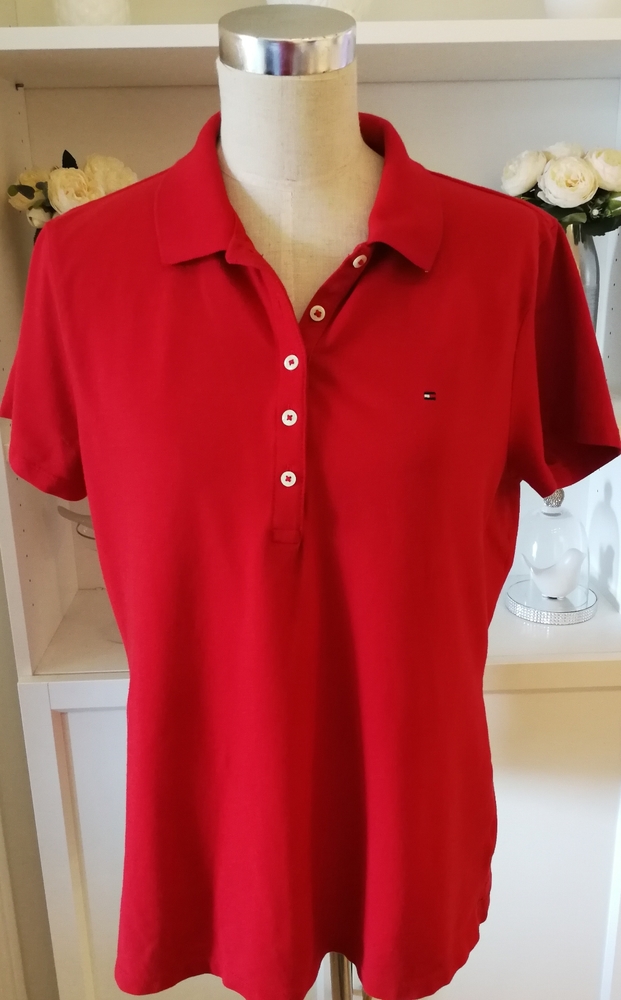 Tommy Hilfiger Red Polo Shirt
